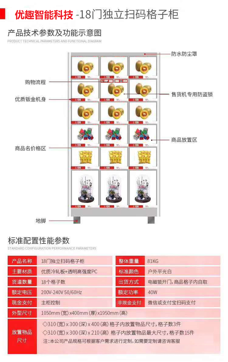 18門獨立掃碼柜(圖2) 18門獨立掃碼柜(圖2)